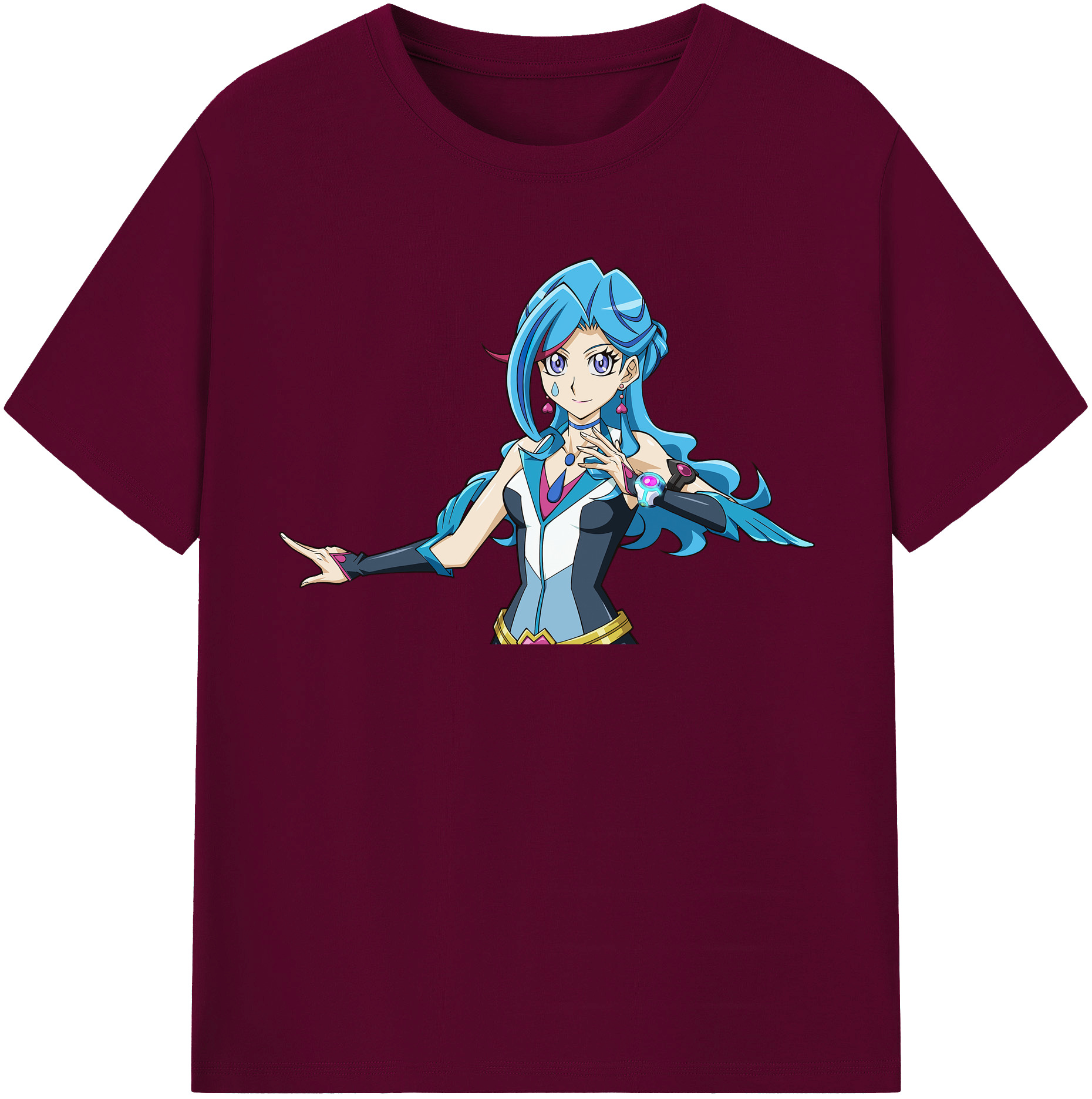 （画像用） 遊☆戯☆王 Yu-Gi-Oh! レディースカジュアルプリントTシャツ（綿100％）